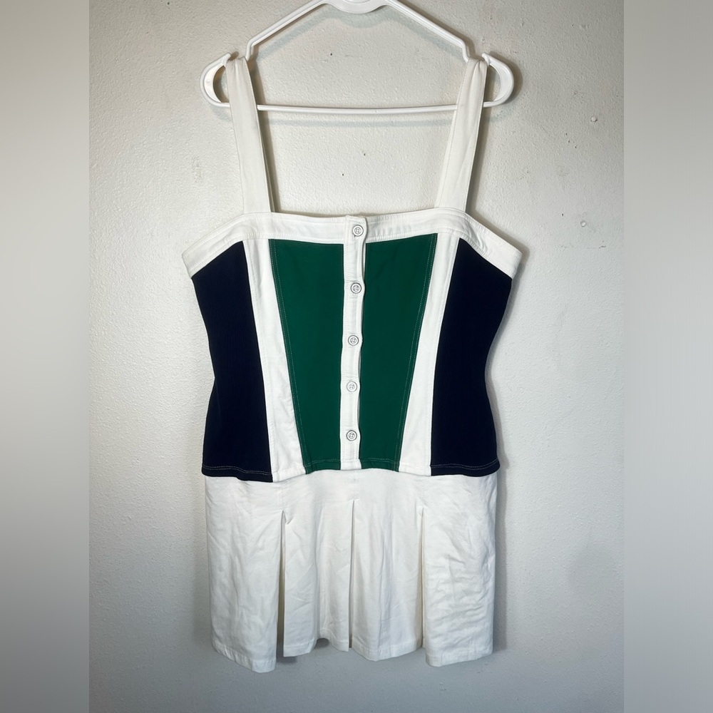 NWT Daily Practice by Anthropologie Sleeveless Pleated Mini Dress Size L - Picture 6 of 7